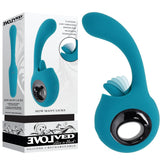 Evolved HOW MANY LICKS - Blue 17.8 cm USB Rechargeable Vibrator with Flicking Stimulator - Mr and Mrs D's